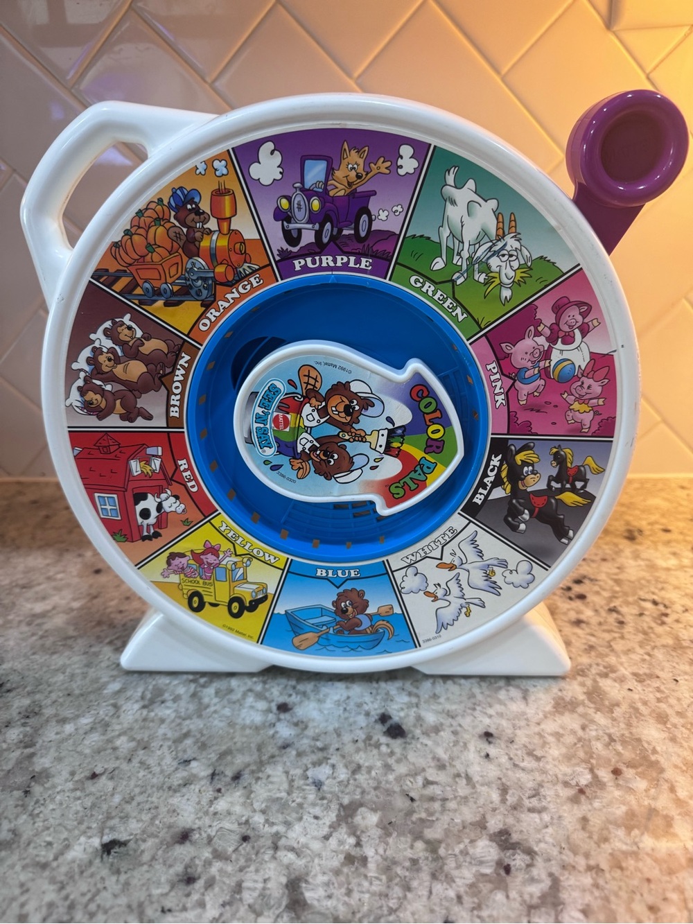 Vintage 1992 Mattel “See N’ Say” Color Wheel Kids Toy-Works!